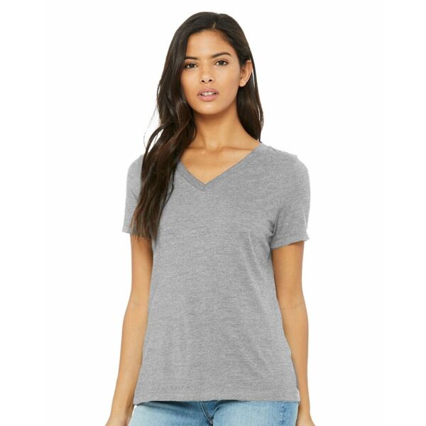 Women's Relaxed Heather CVC V-Neck Tee Vignette