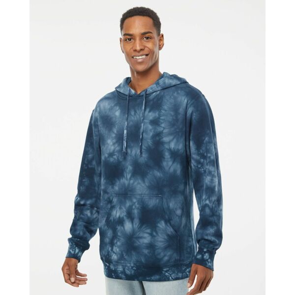 Unisex Midweight Tie-Dyed Hooded Sweatshirt Vignette