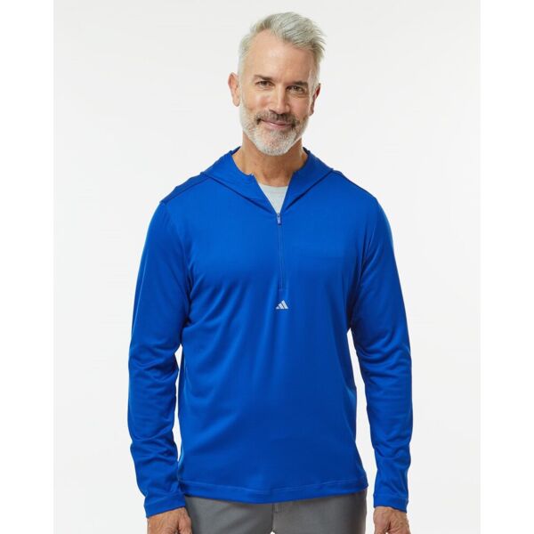 Men's Lightweight Quarter-Zip Hooded Pullover Vignette