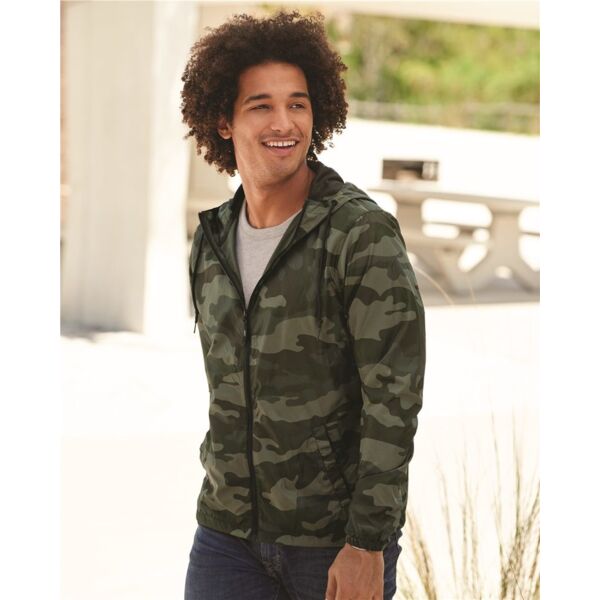Men's Lightweight Windbreaker Full-Zip Jacket Vignette