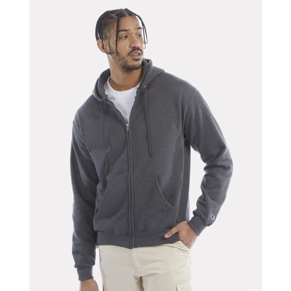 Unisex Powerblend® Full-Zip Hooded Sweatshirt Vignette